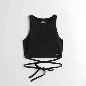 Hollister Strappy High-Neck Crop Tank Top
